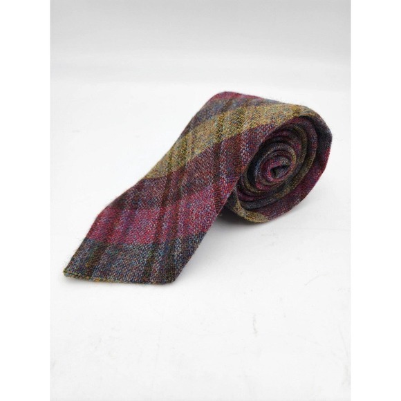 Connemara Other - Connemara Neck Tie 100% Pure Wool Dublin Ireland 3.5" Wide 60" Long Plaid